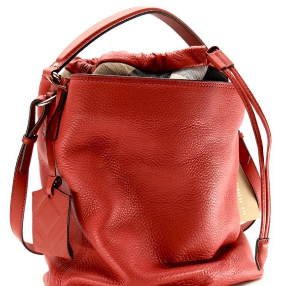 NWT BURBERRY MEDIUM ASHBY LEATHER HOBO BAG - Picture 5 of 12